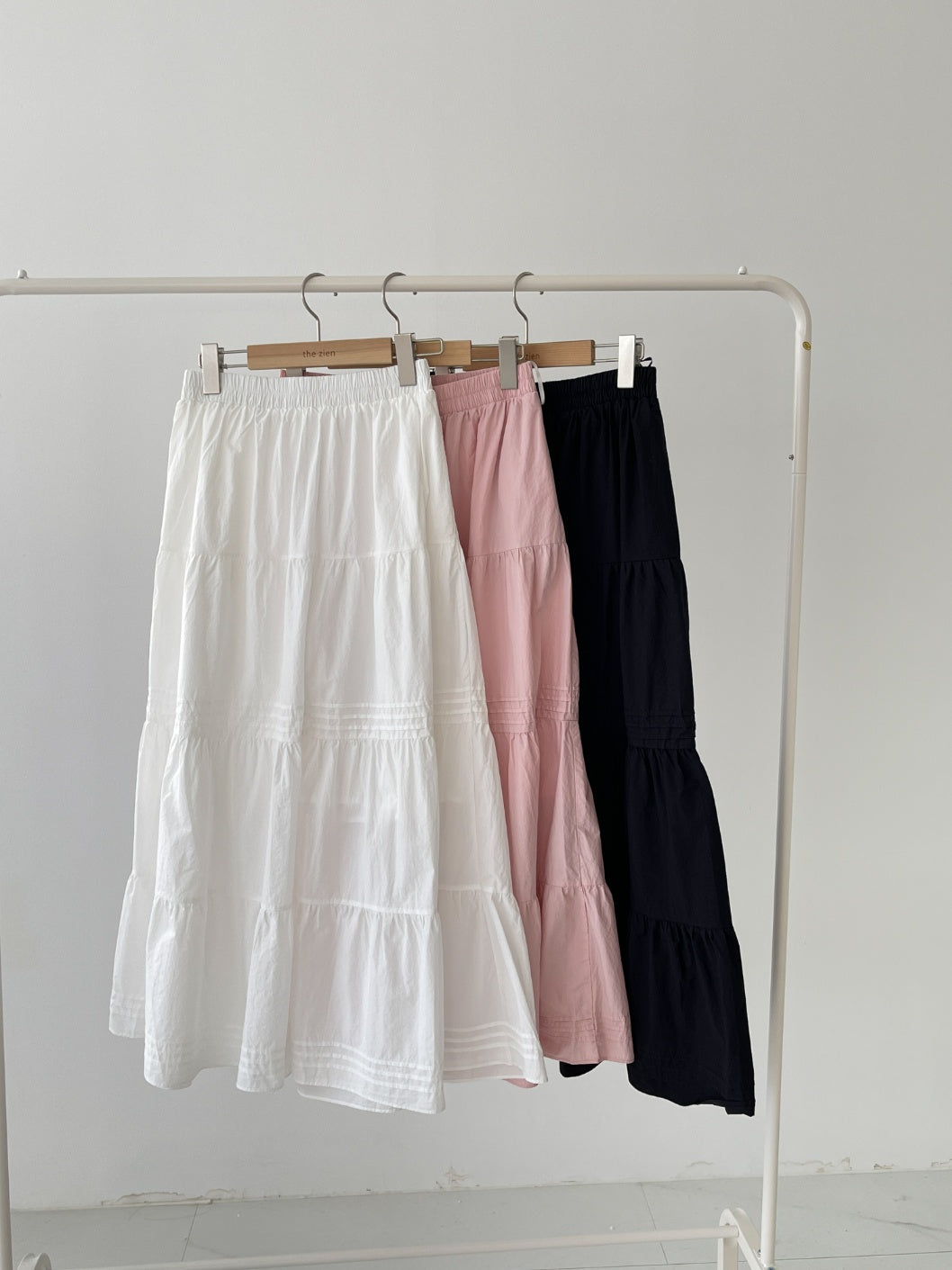 White Maxi Skirt with Pockets