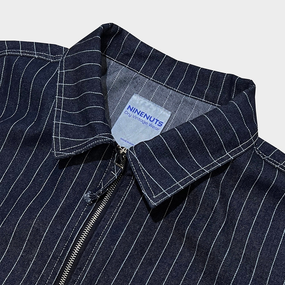 Stripe Denim Short Sleeved Jacket