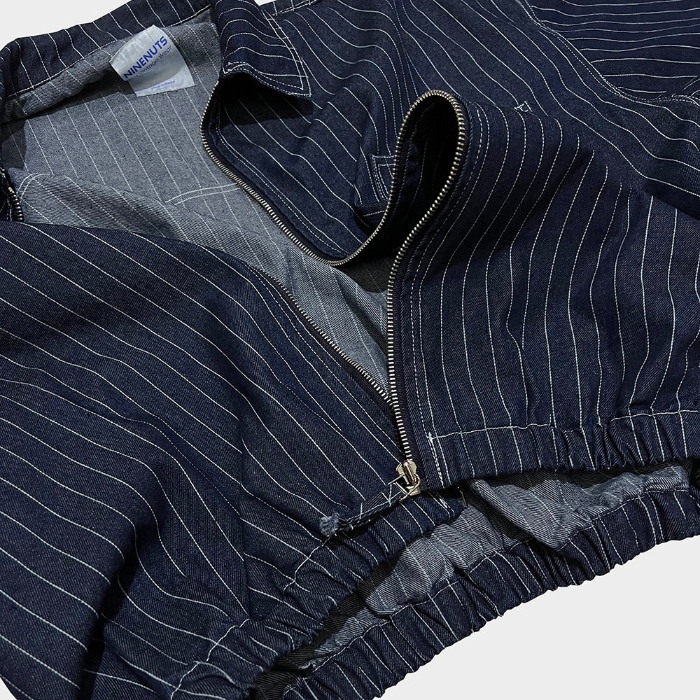 Stripe Denim Short Sleeved Jacket