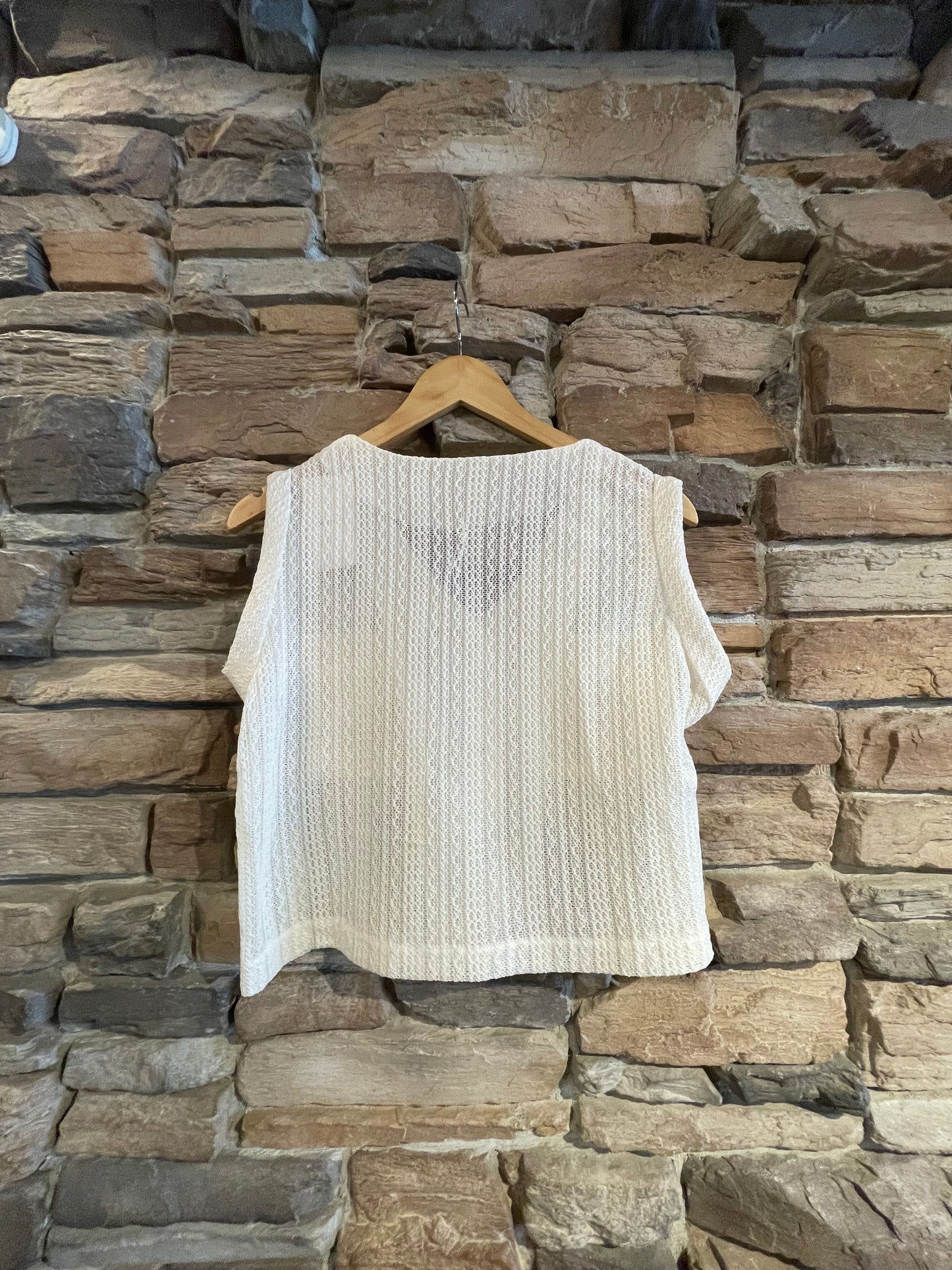 Mesh Patterned Button Up Top and Short Set