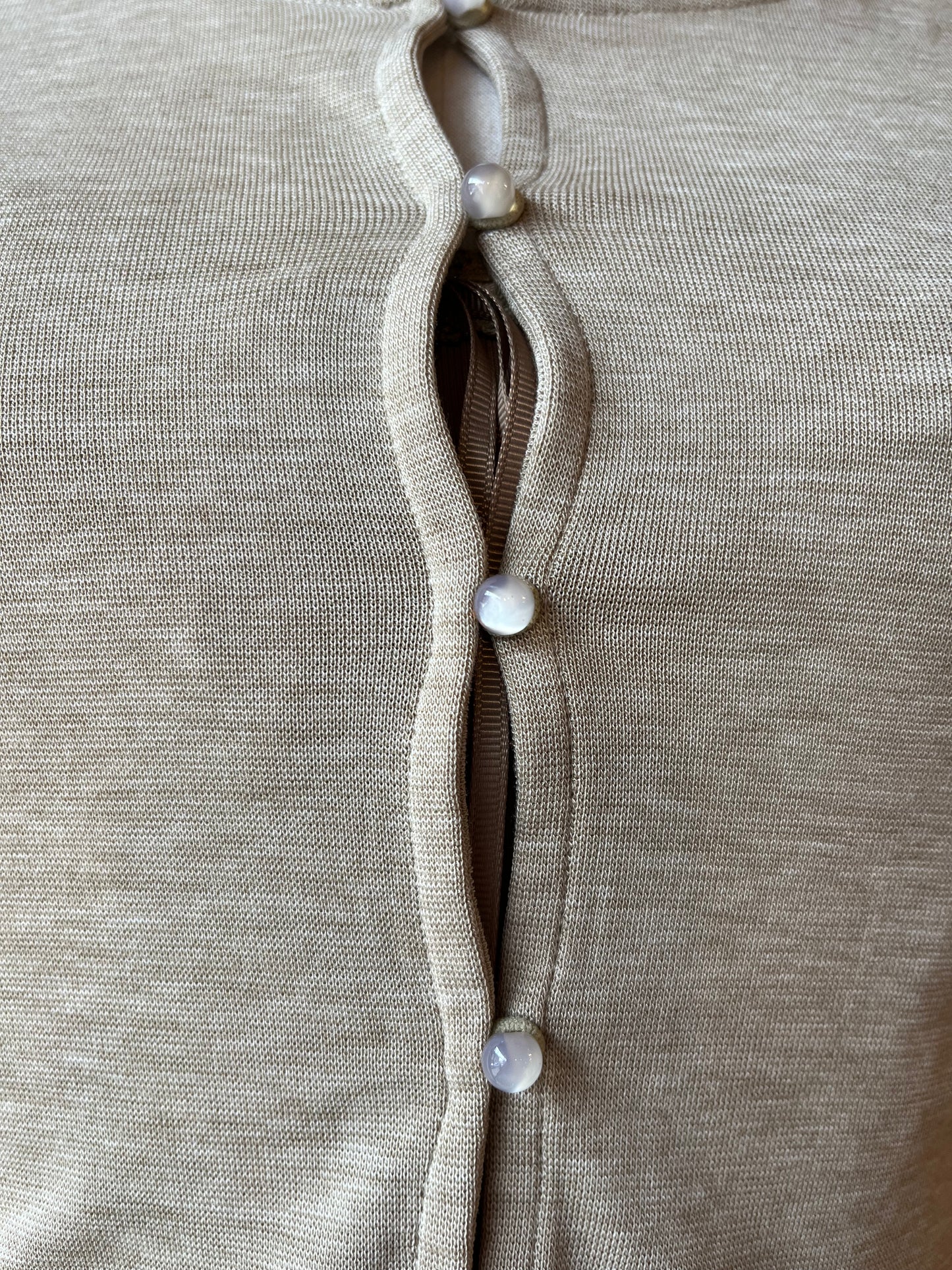 Four Buttoned Cardigan and Lace Detailed Tank Top Set
