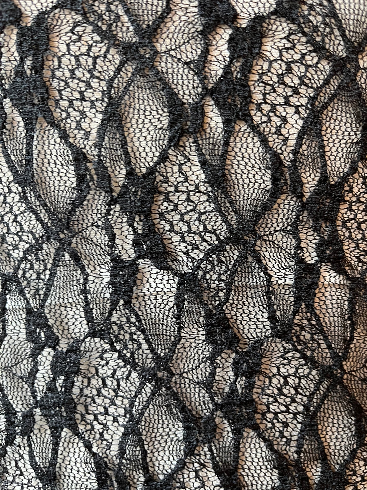 Webbed Lace Mock Neck Top