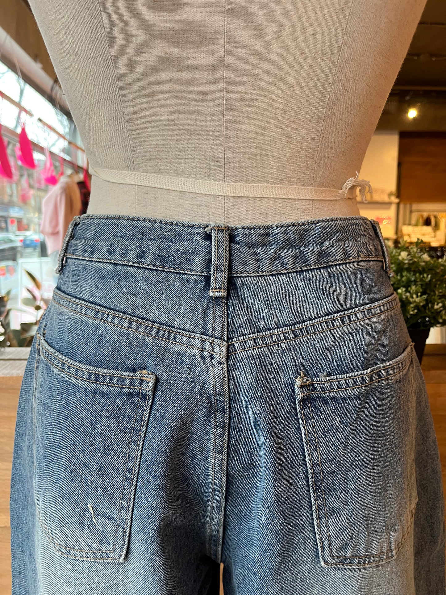 Denim Bermuda Shorts