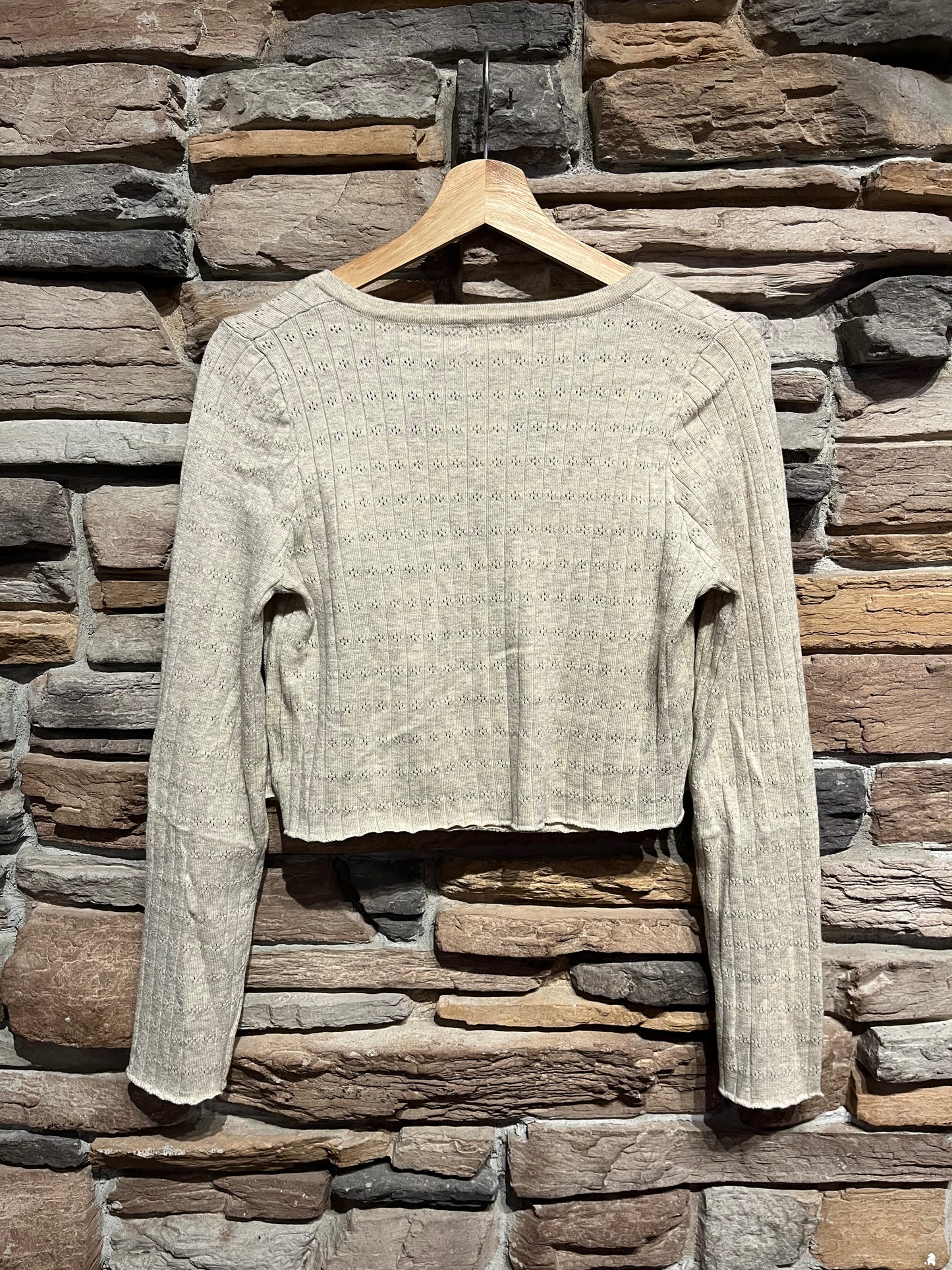 Pointelle Cardigan and Tank Top Set