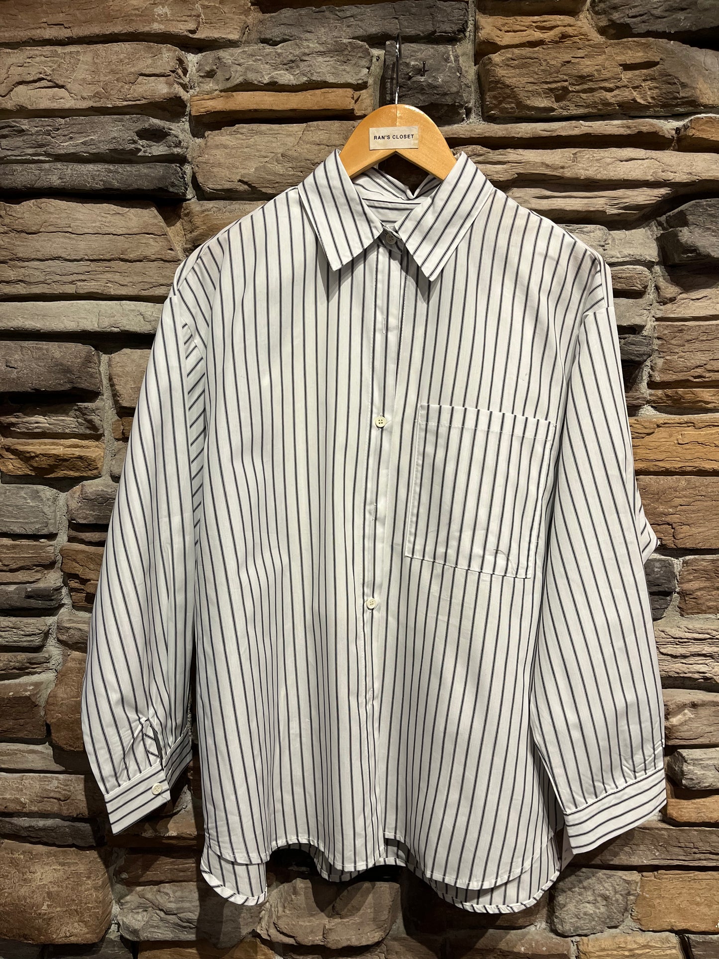 Striped Button Up and Tank Top Set
