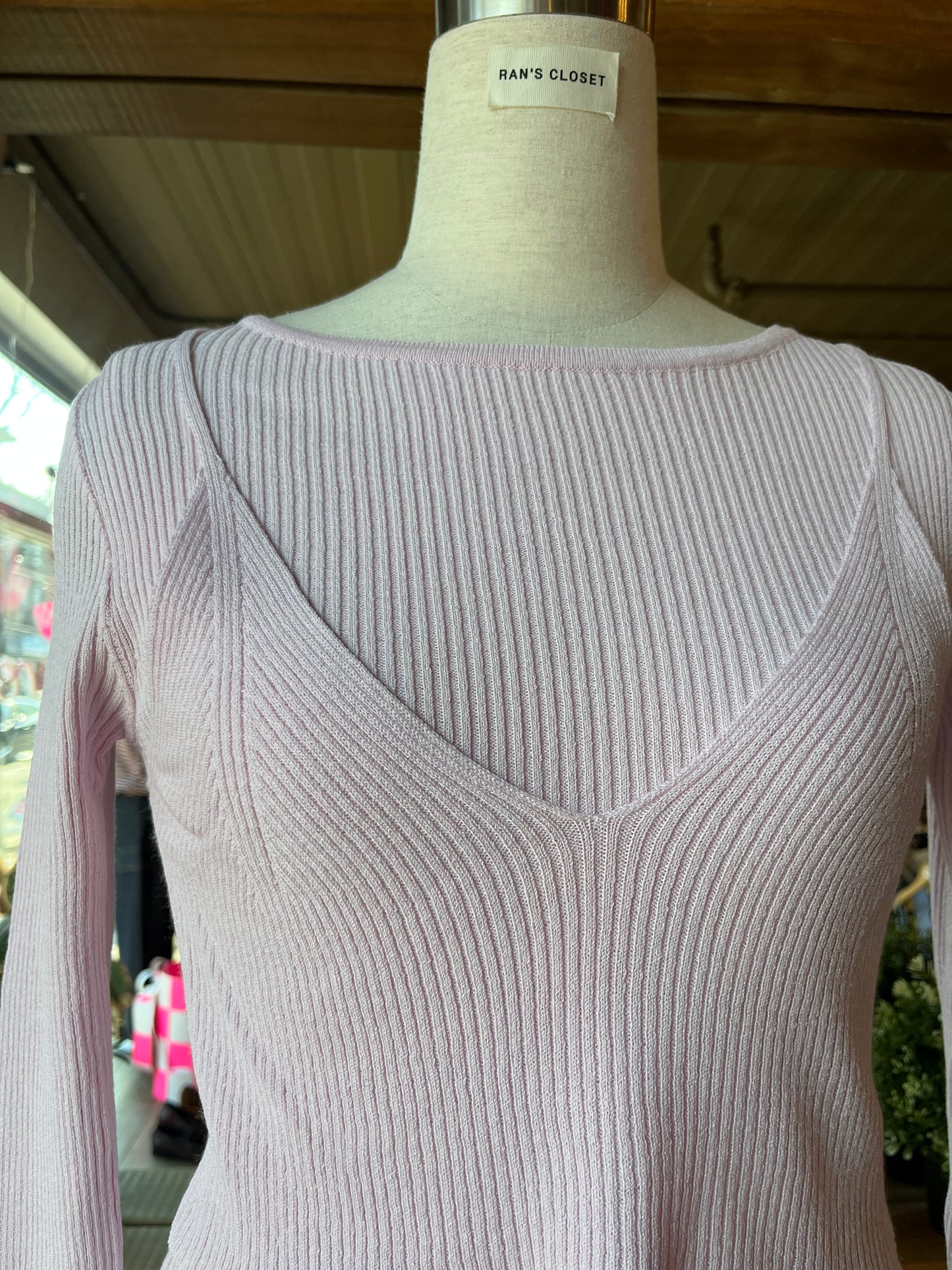 Double Layer Ribbed Top