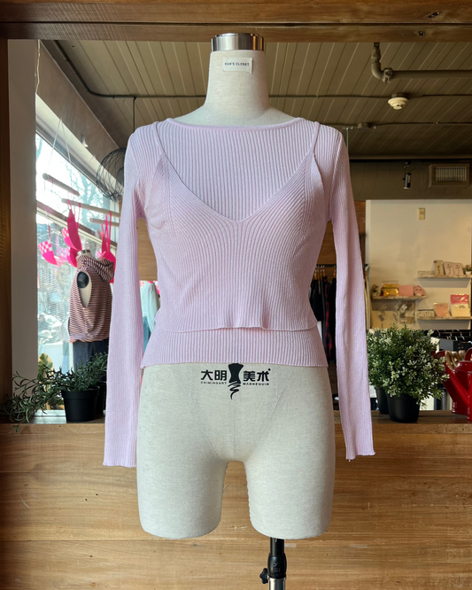 Double Layer Ribbed Top