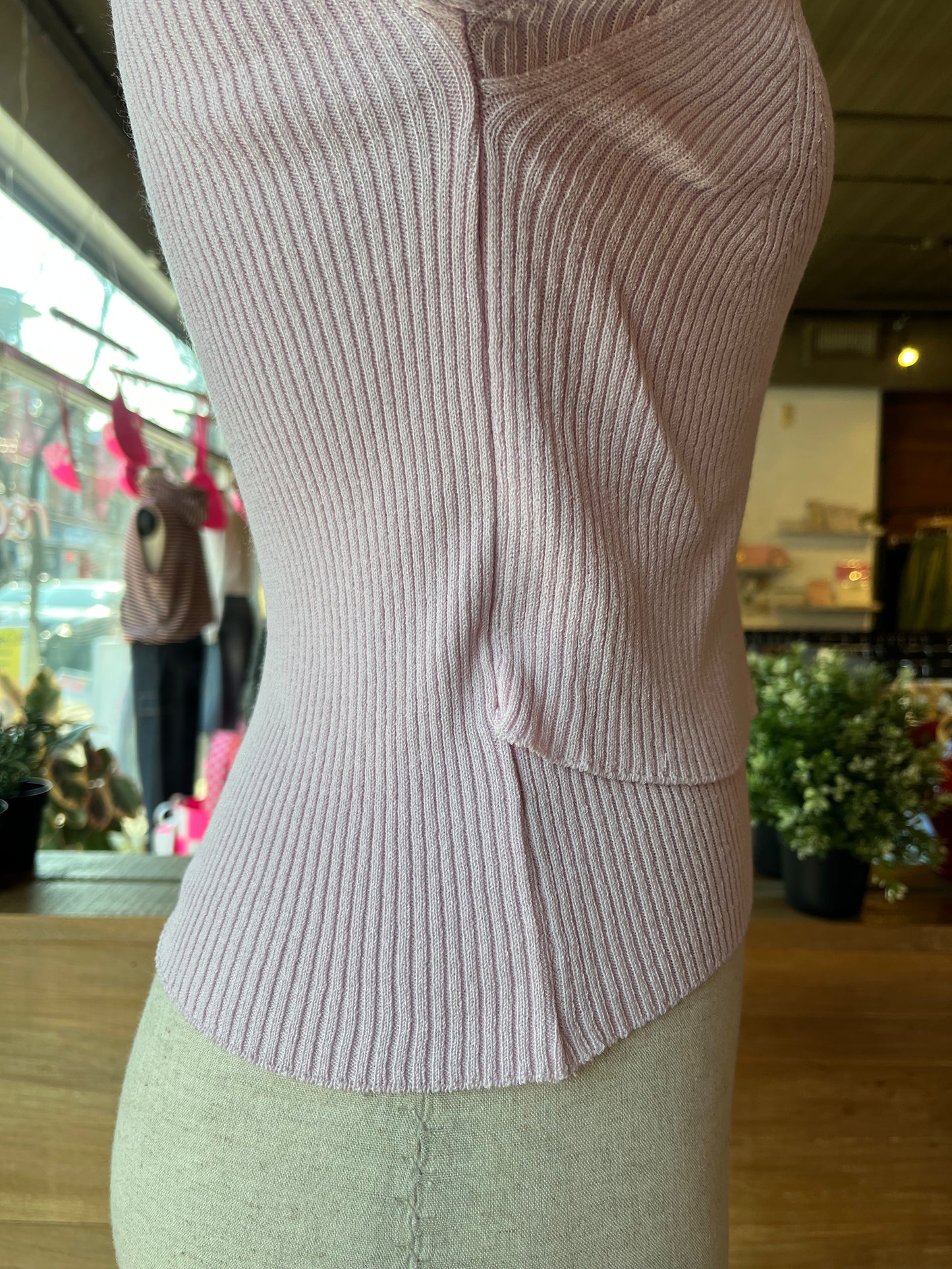 Double Layer Ribbed Top