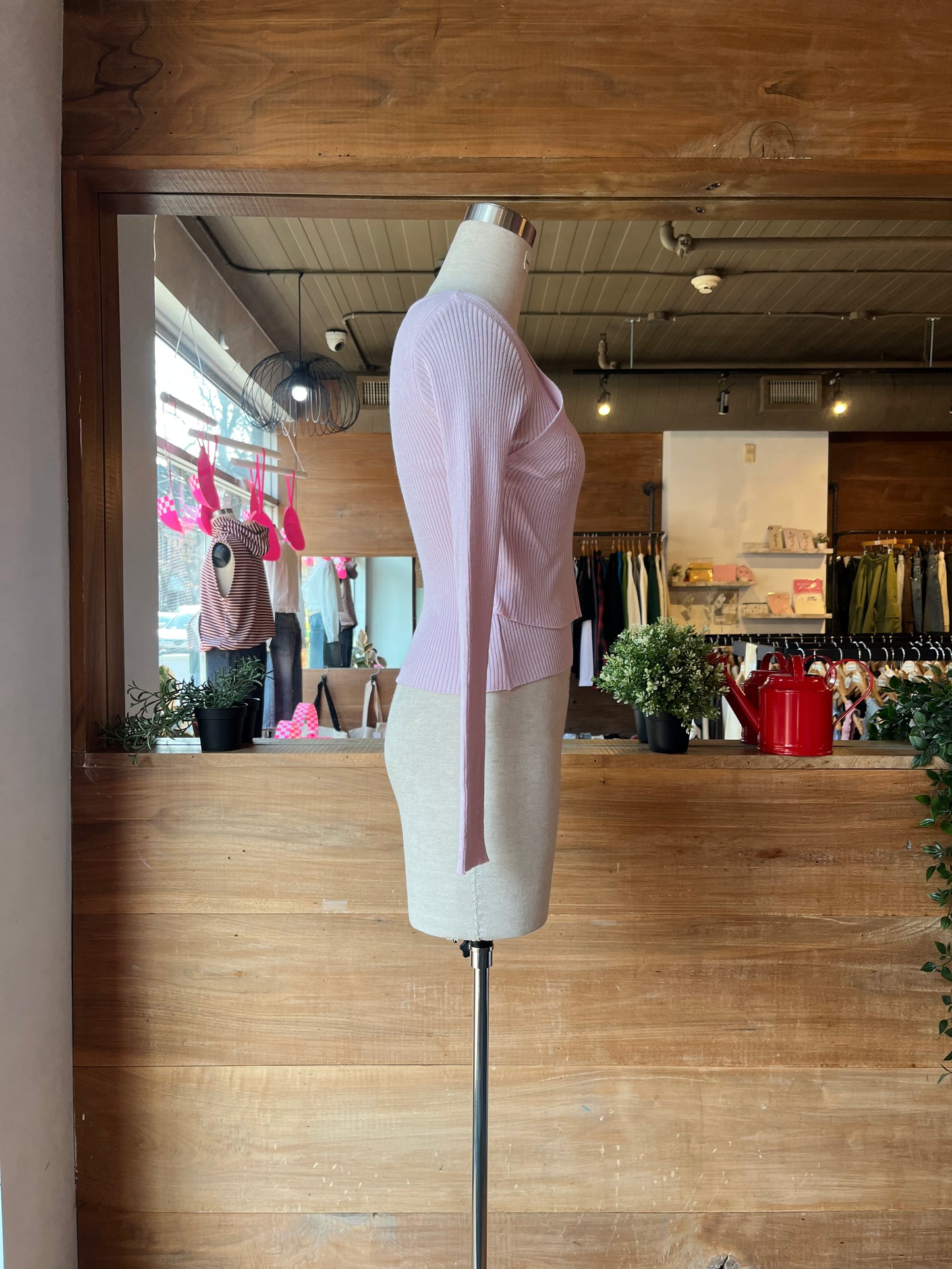 Double Layer Ribbed Top