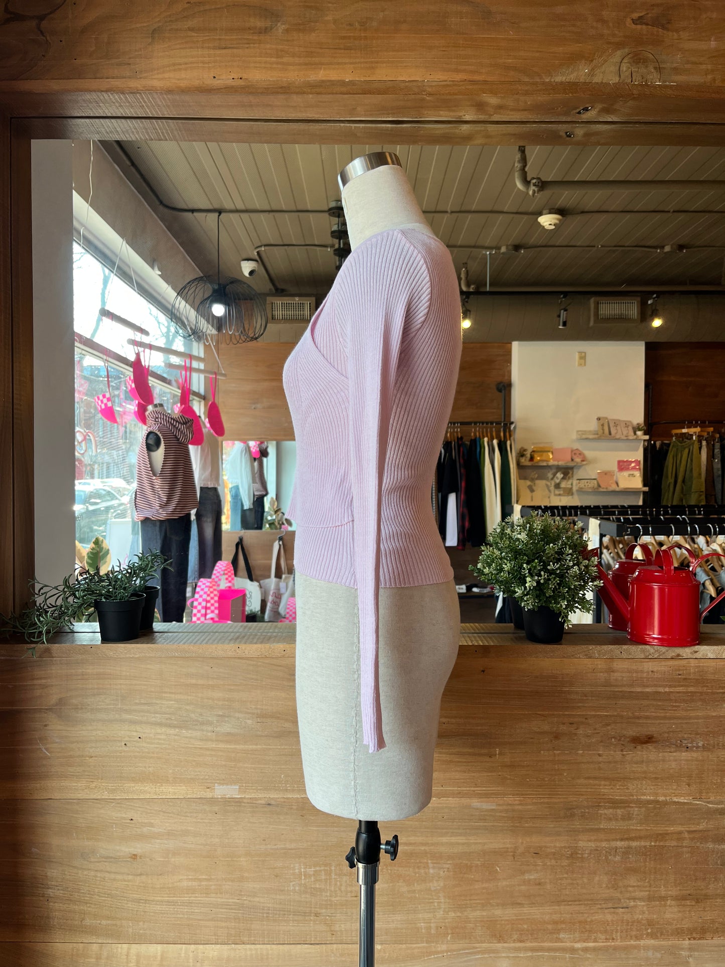 Double Layer Ribbed Top