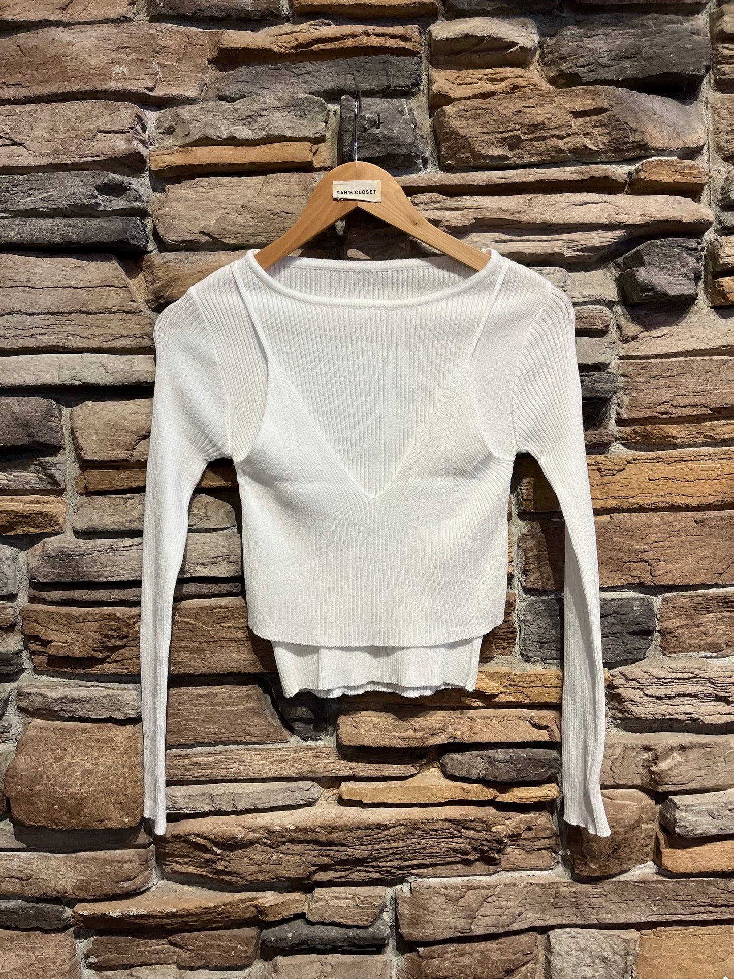 Double Layer Ribbed Top