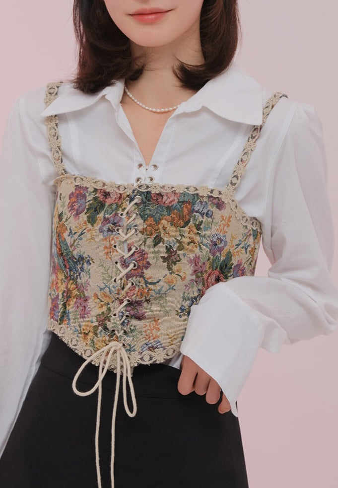 Vanessa jacquard corset