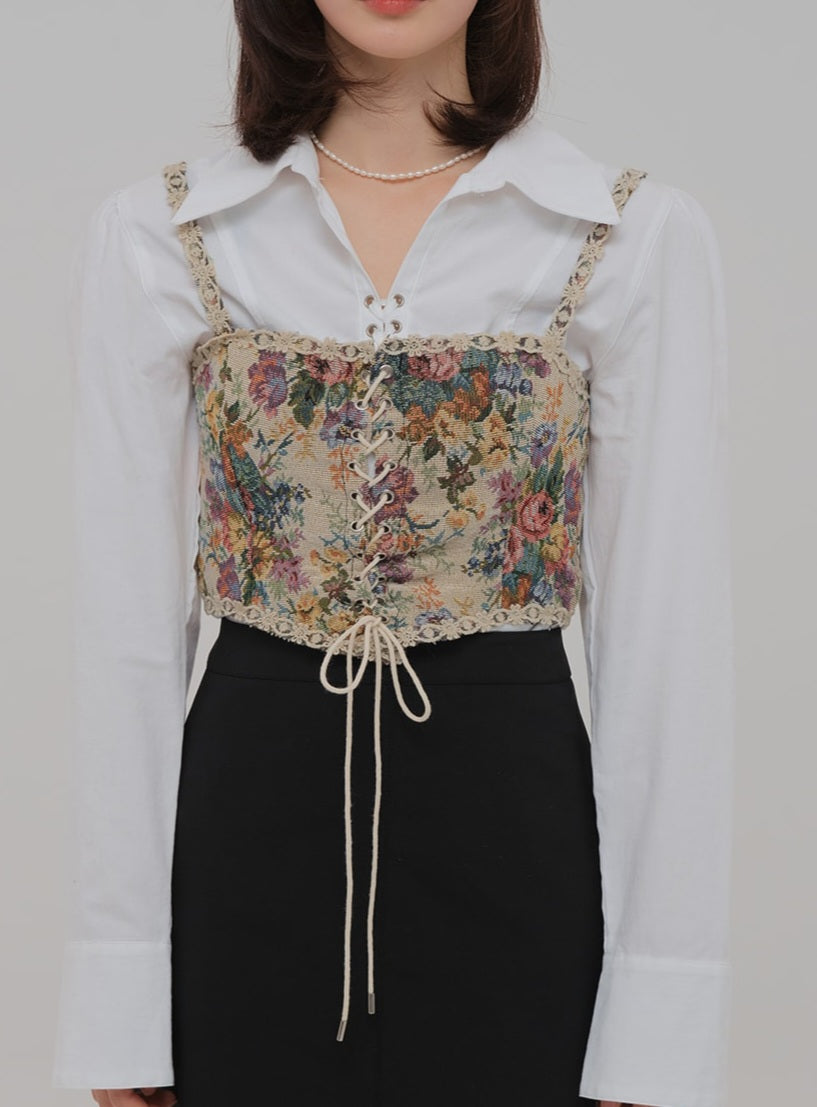 Vanessa jacquard corset