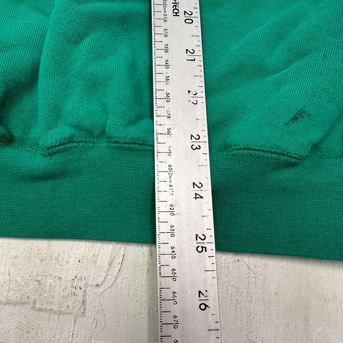 Vintage "Oh Yes" Vancouver Bright Green Quarter Zip Sweatshirt