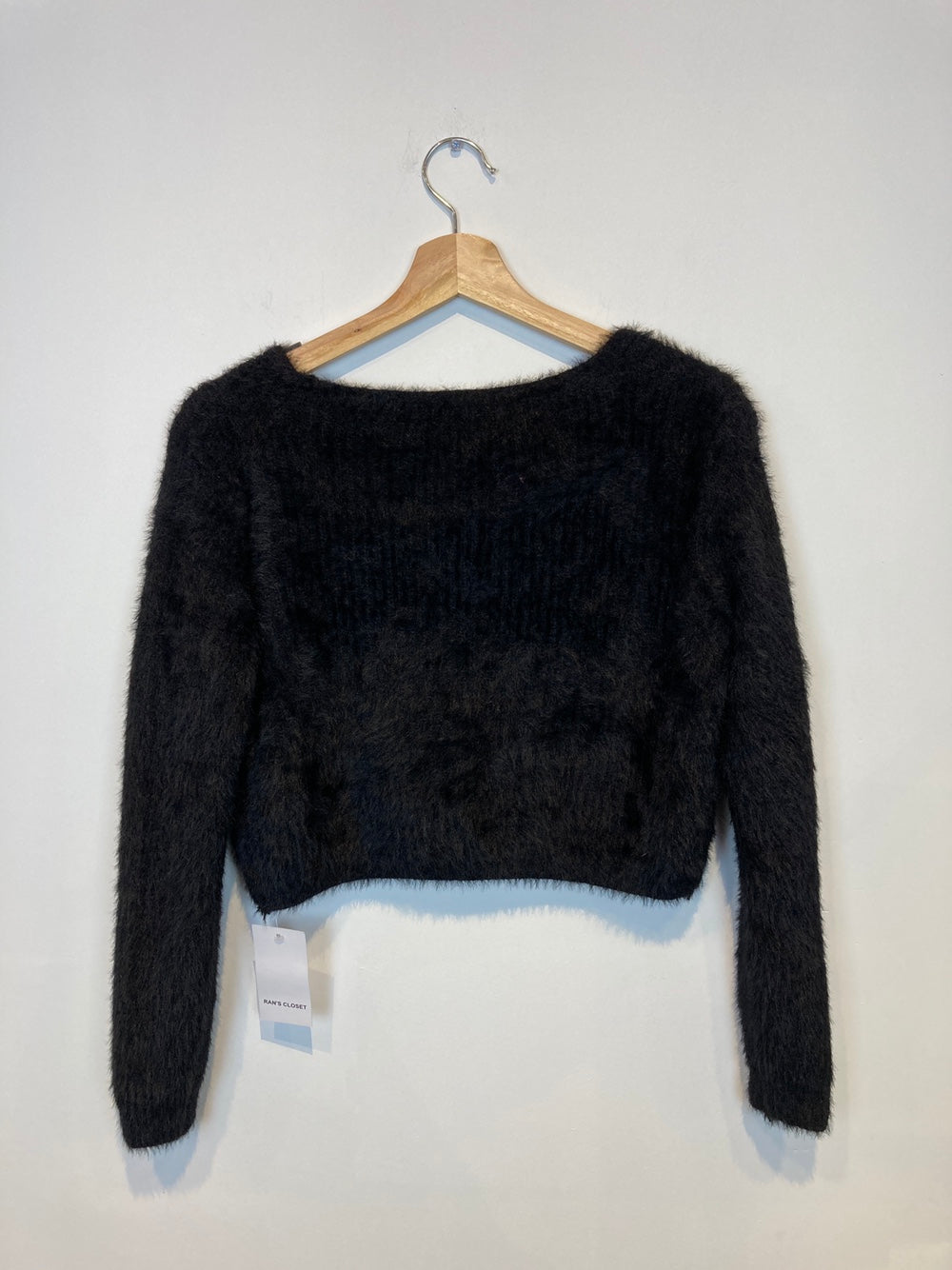 Fuzzy Front Tie Cardigan