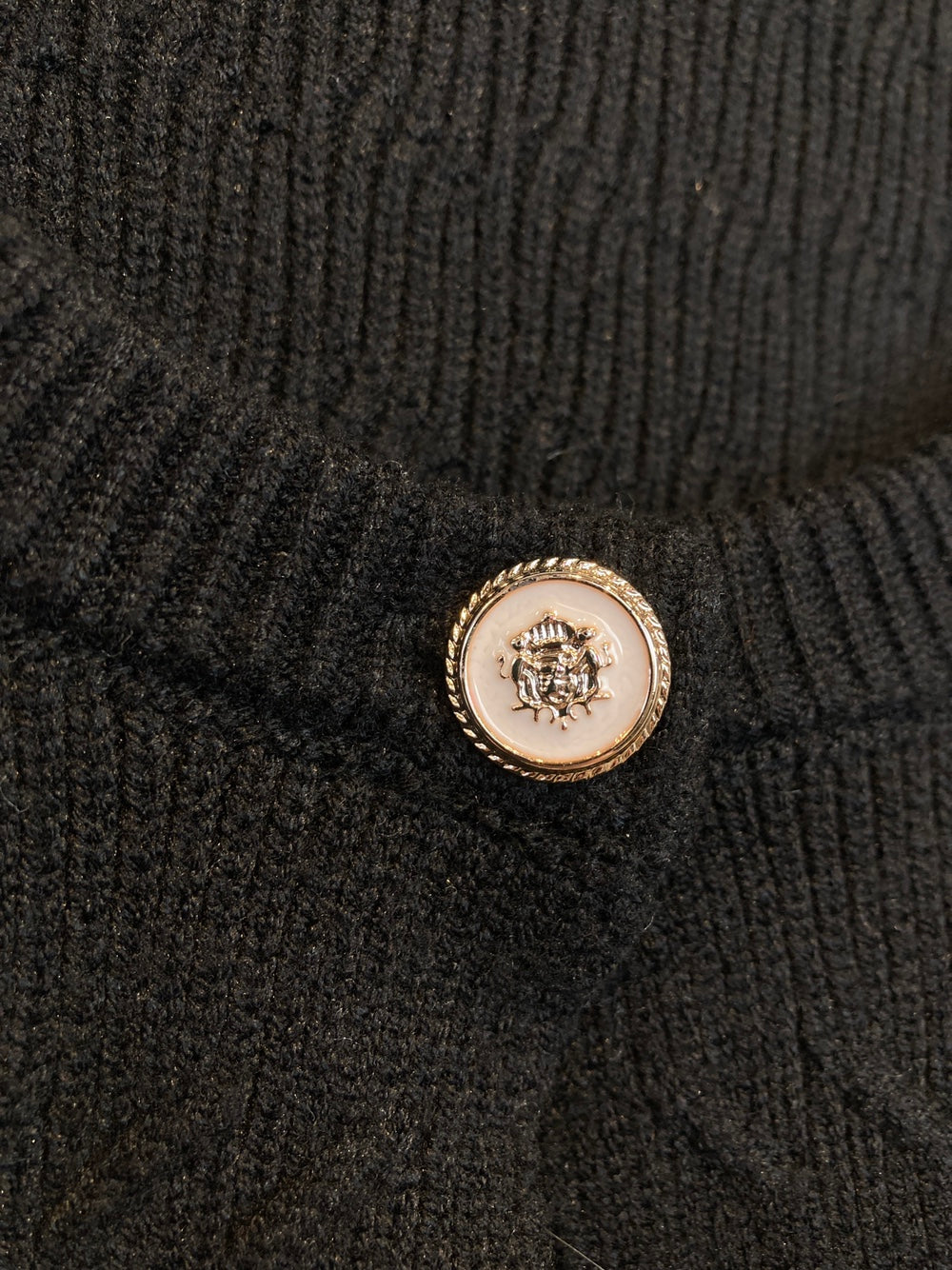 Cropped Puff Sleeve Knit Cardigan