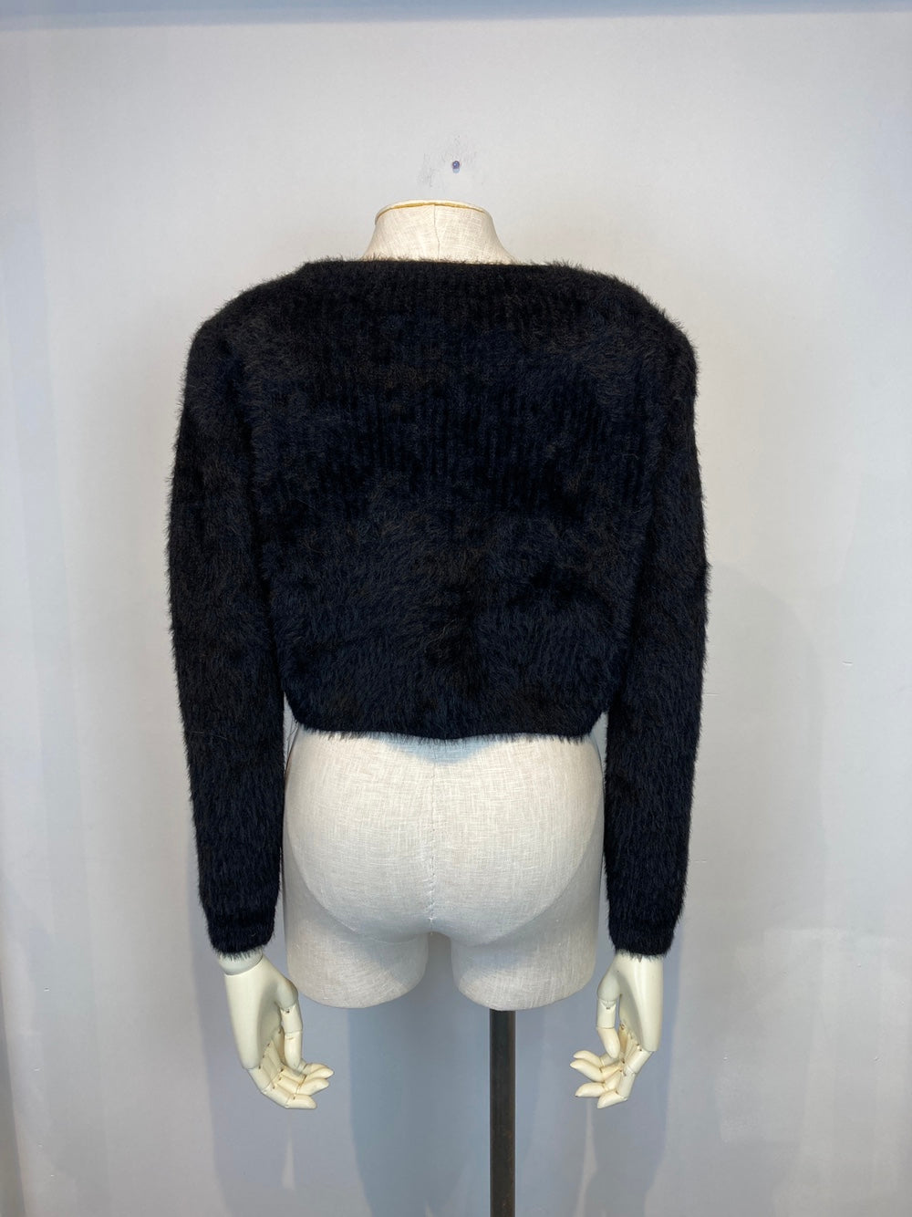 Fuzzy Front Tie Cardigan
