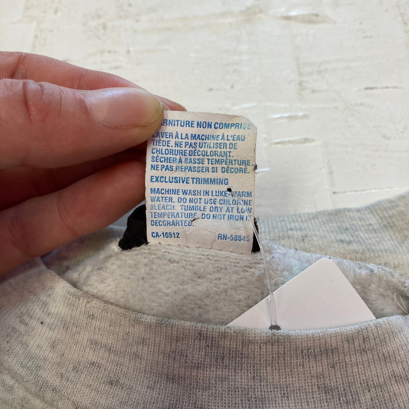 1993 Vintage Montreal Expos Major League Baseball Cut-Off Grey Sweatshirt T-Shirt