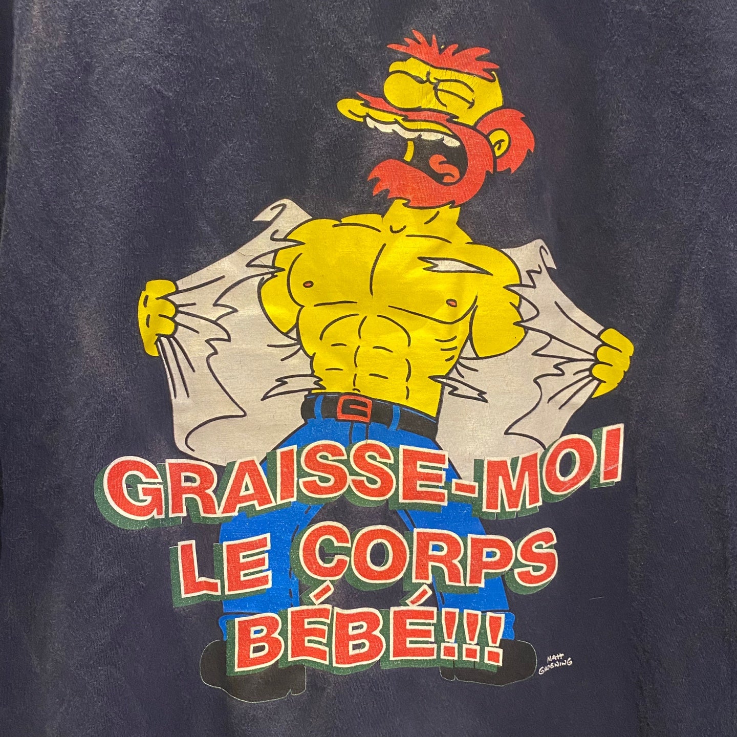 Vintage Simpson's "Graisse-Moi Le Corps Bebe" Graphic T-shirt