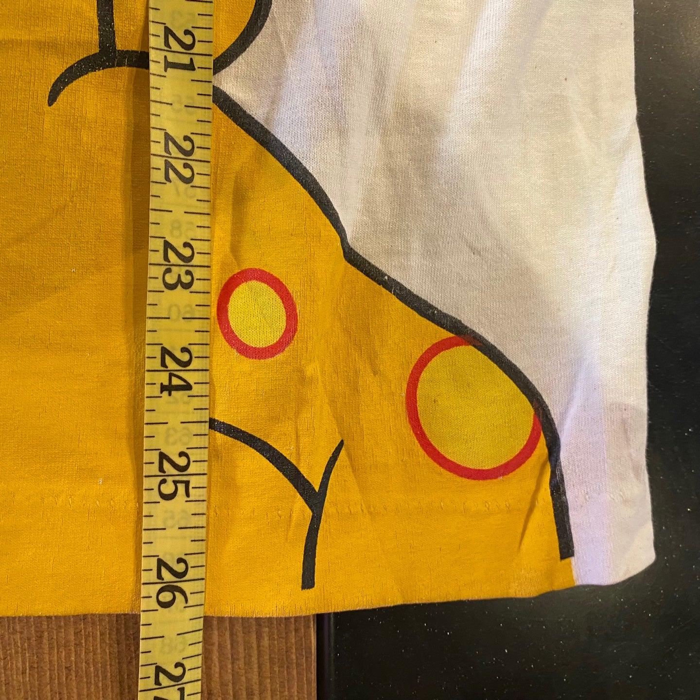 Vintage Kraft 'Cheesasaurus Rex" White Graphic T-shirt