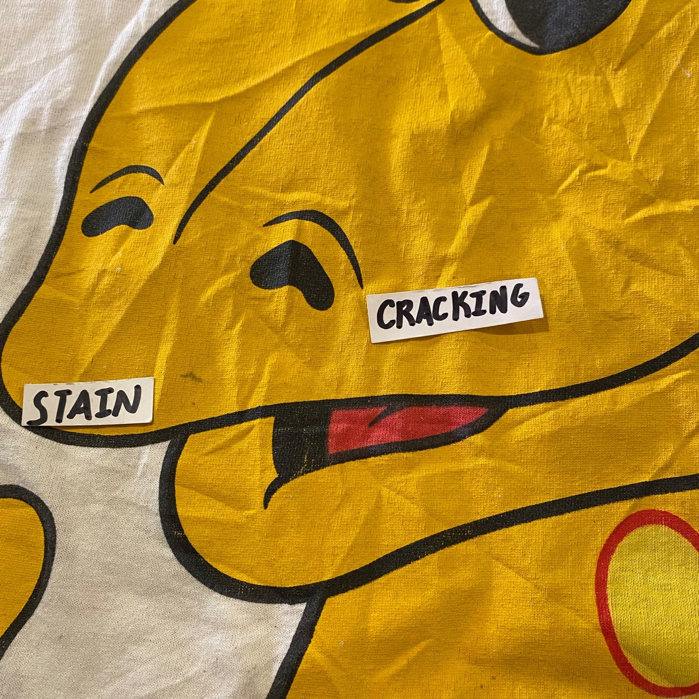 Vintage Kraft 'Cheesasaurus Rex" White Graphic T-shirt