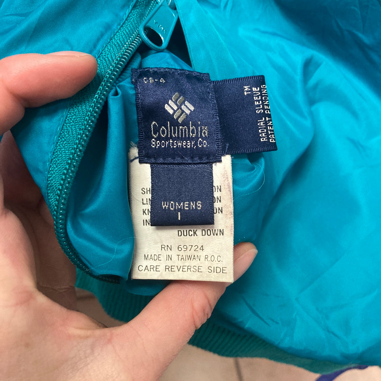 Vintage Columbia Reversible 2 Colour Duck Down Jacket