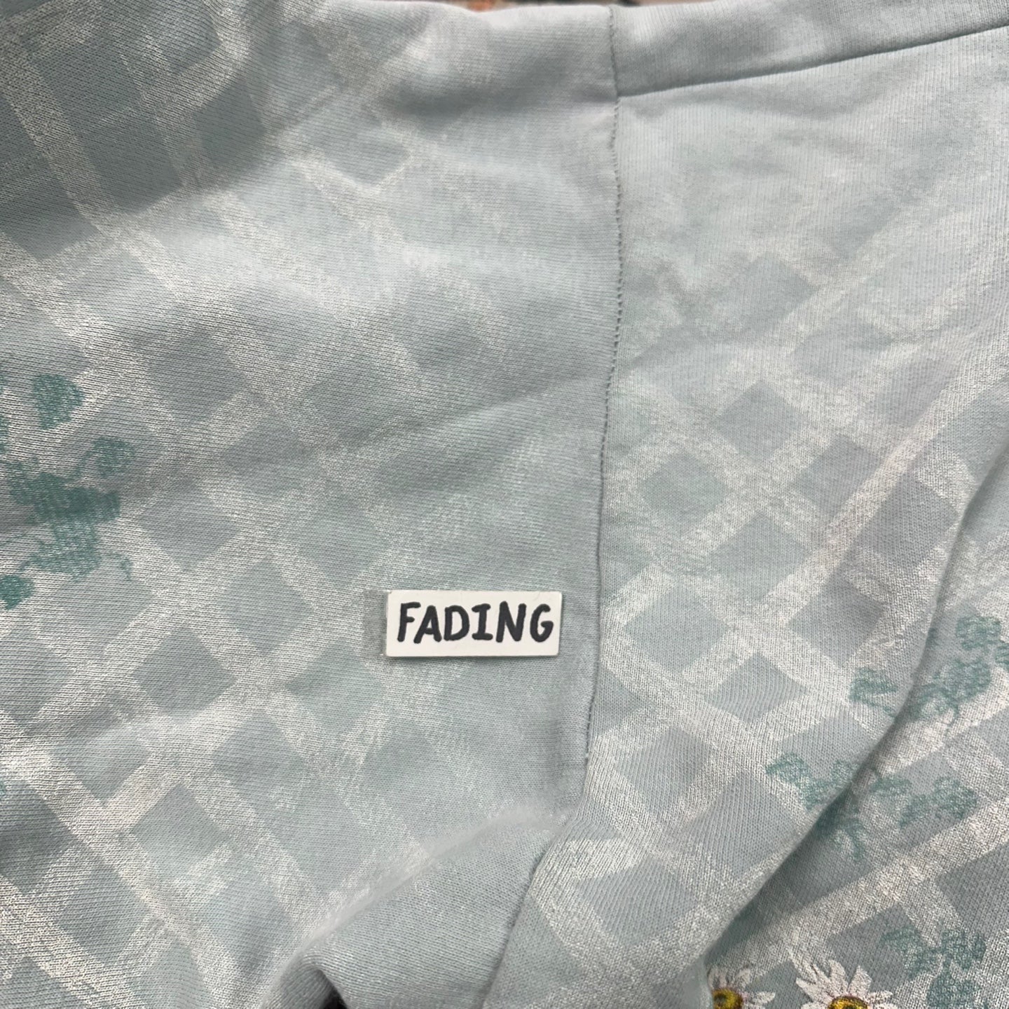 Vintage Artisans Designs Teal Button Up Cardigan with Floral Design