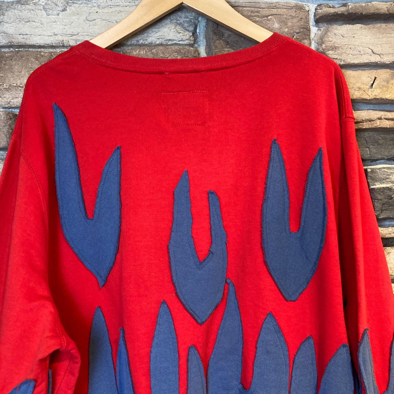 Reworked Nike Flame Sweatshirt