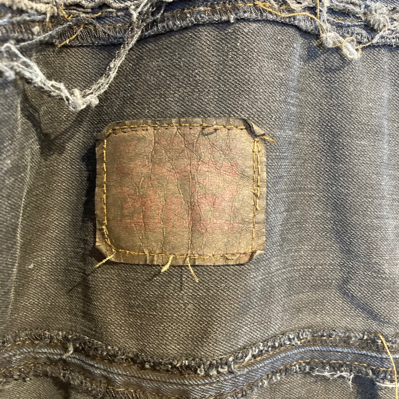 Reworked Levi's Patchwork Black Jeans