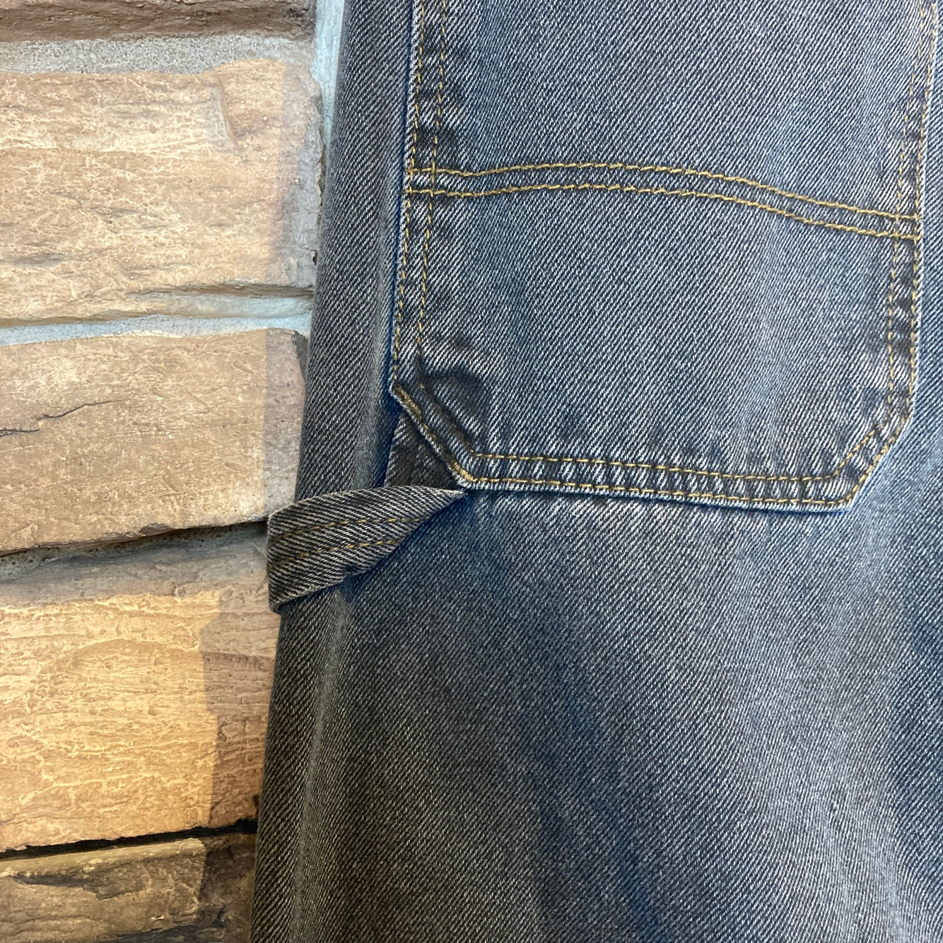 Reworked Blue Mountain Patchwork Black Jeans