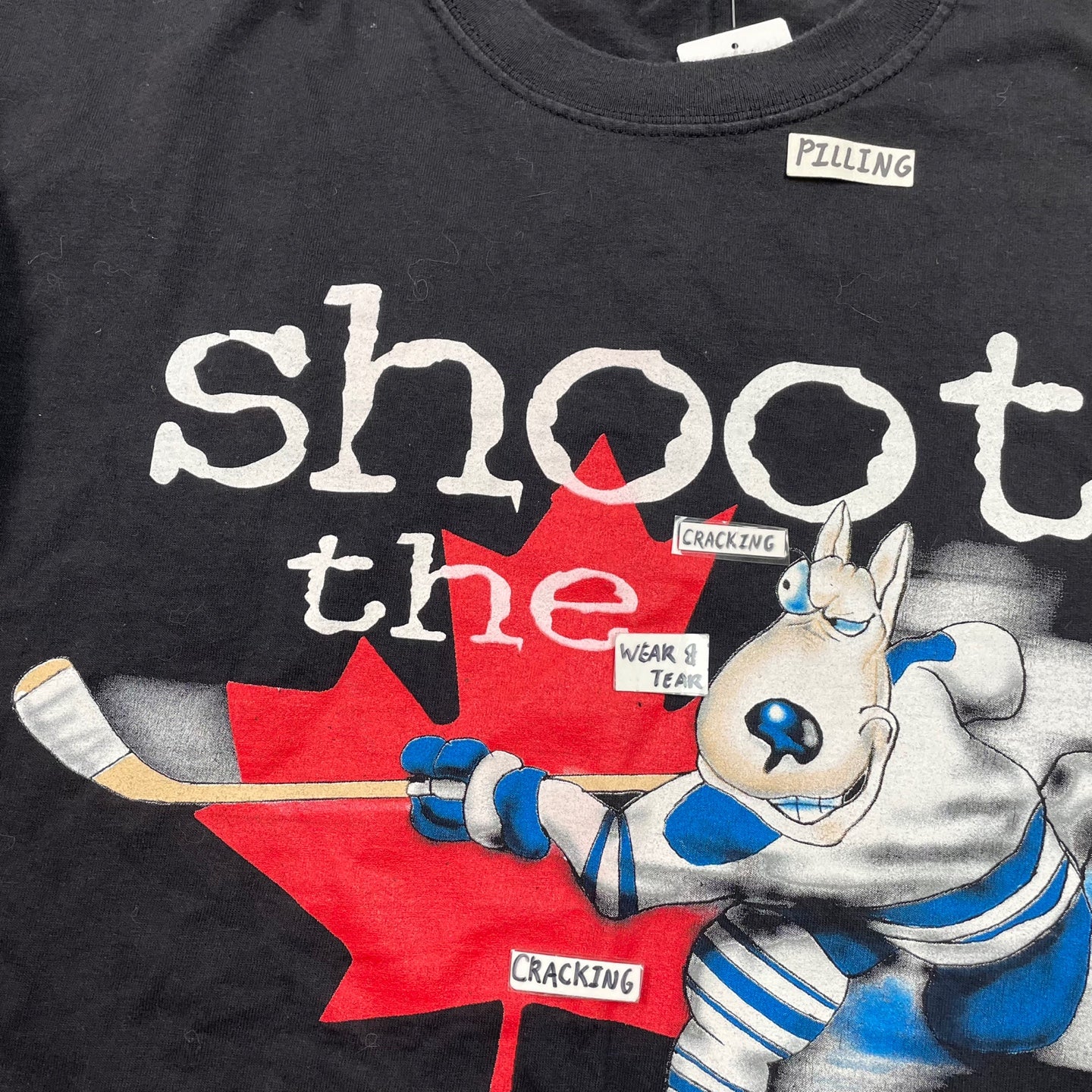 Vintage Don Cherry "Shoot the Puck" Graphic Hockey T-Shirt