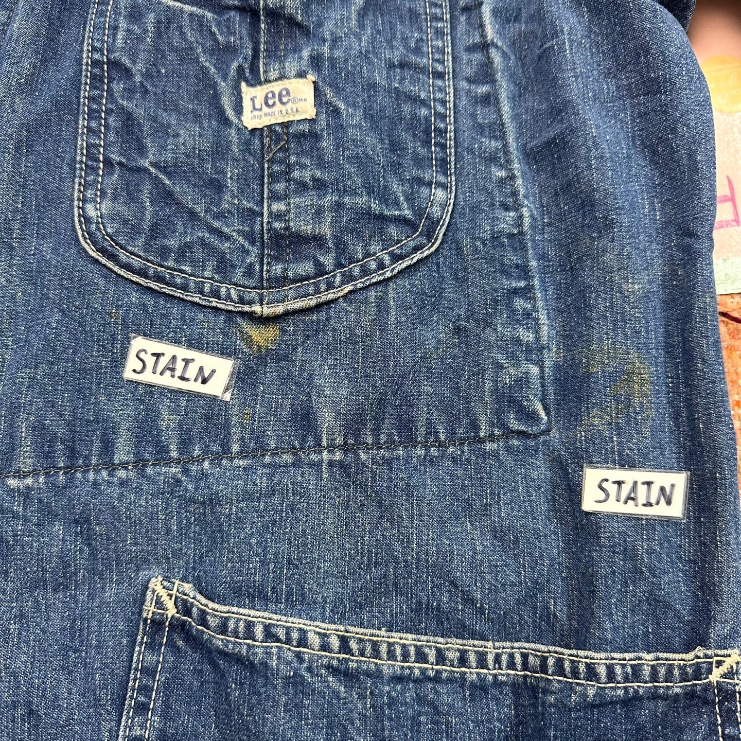 Vintage 60's-70's Lee Denim Jelt Denim Sanforized Chore Coat