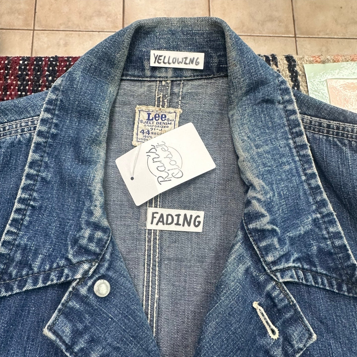 Vintage 60's-70's Lee Denim Jelt Denim Sanforized Chore Coat