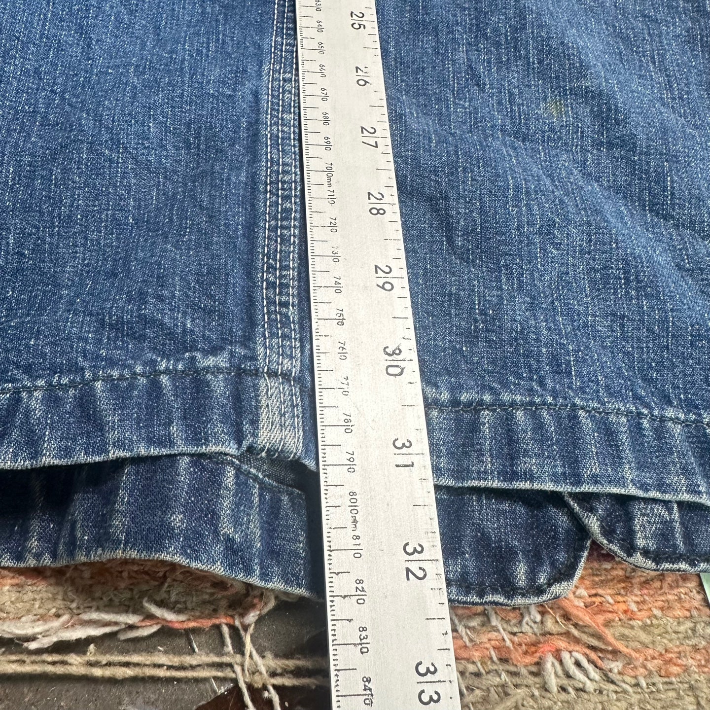 Vintage 60's-70's Lee Denim Jelt Denim Sanforized Chore Coat