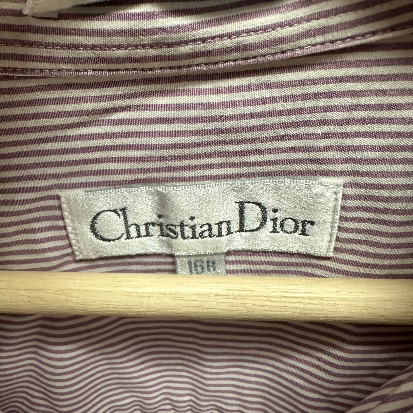 Vintage Christian Dior Striped Button Up Shirt