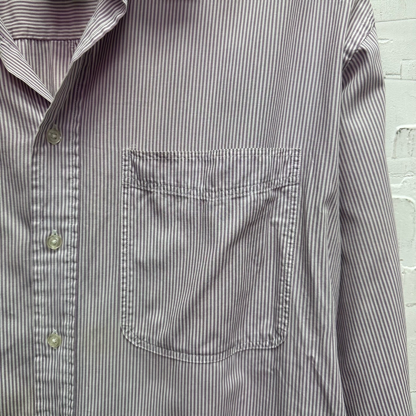 Vintage Christian Dior Striped Button Up Shirt
