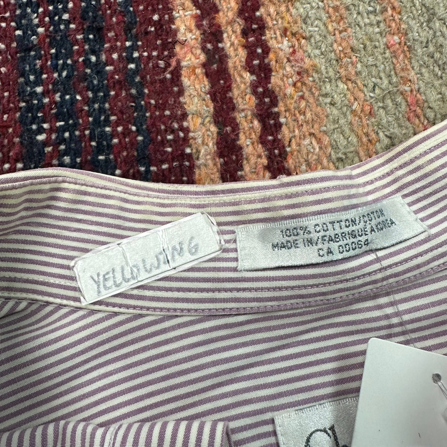 Vintage Christian Dior Striped Button Up Shirt