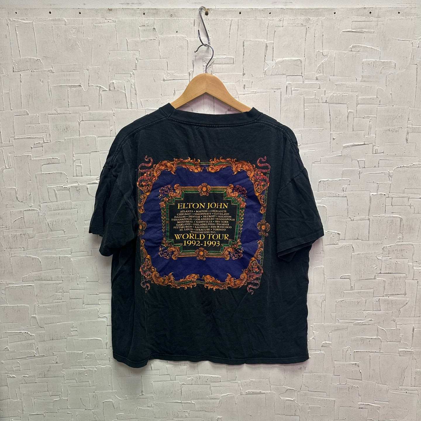 Vintage Elton John 1992-1993 World Tour Styled by Gianna Versace Graphic T-Shirt