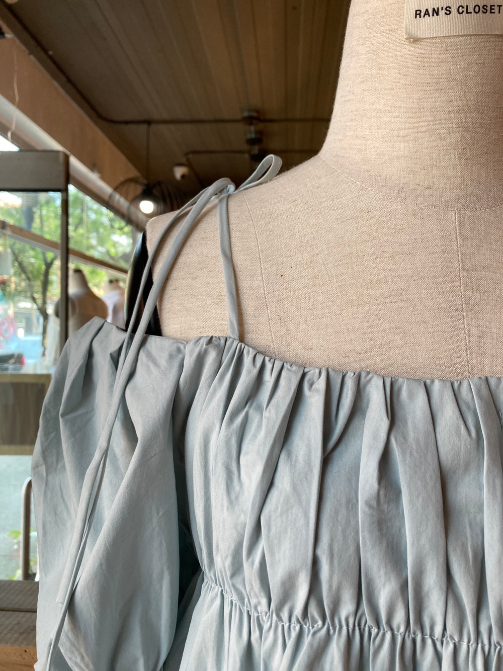 Puff Sleeve/Off Shoulder Baby Doll Top