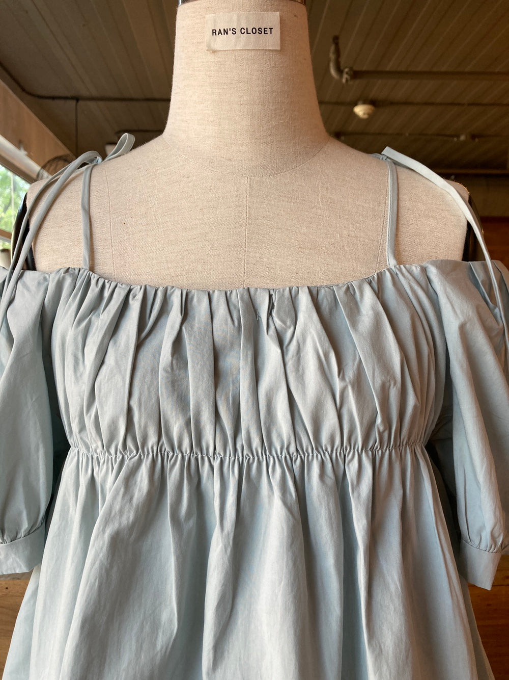 Puff Sleeve/Off Shoulder Baby Doll Top