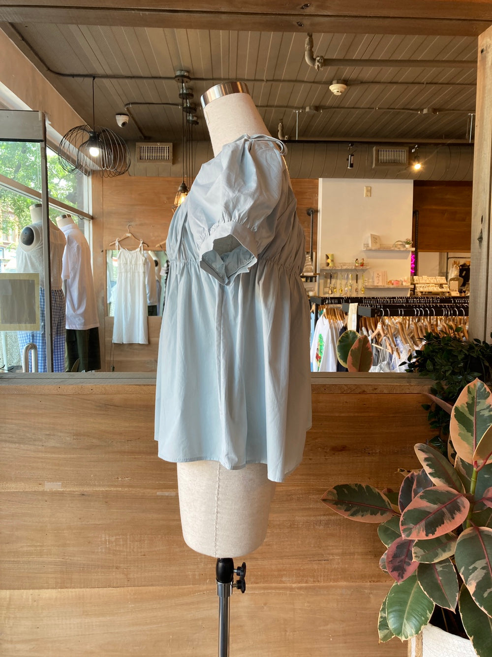 Puff Sleeve/Off Shoulder Baby Doll Top