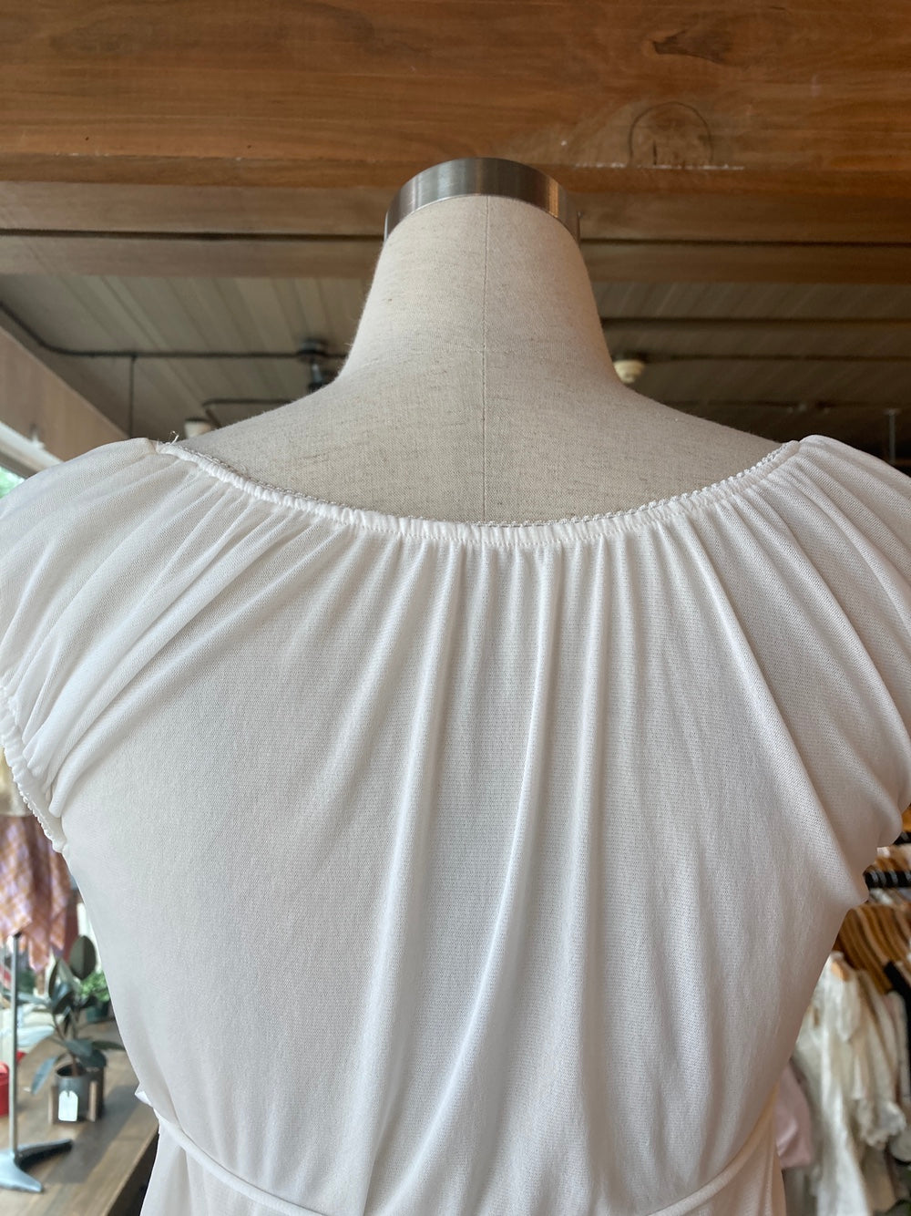 Mesh Empire Waist Blouse Top