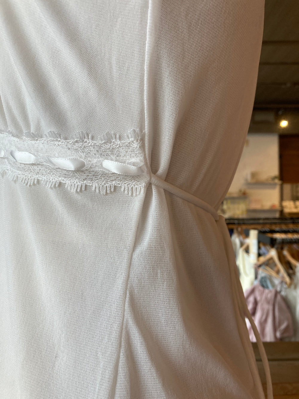 Mesh Empire Waist Blouse Top