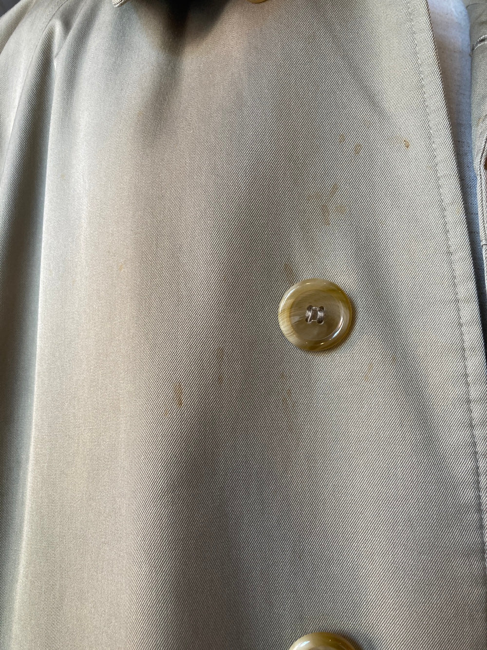 Vintage Burberry Classic Khaki Trench Coat