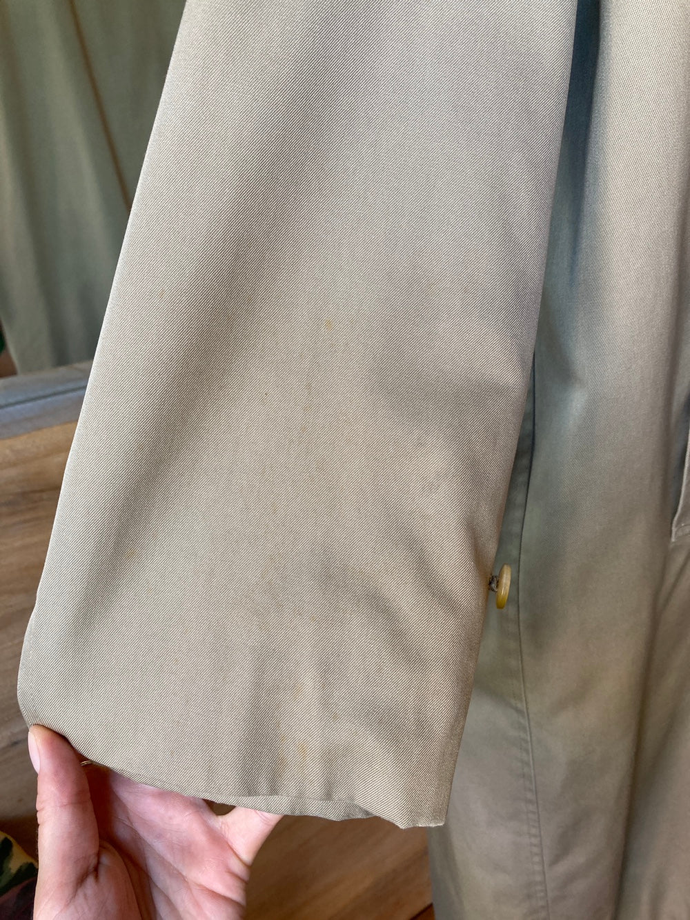 Vintage Burberry Classic Khaki Trench Coat