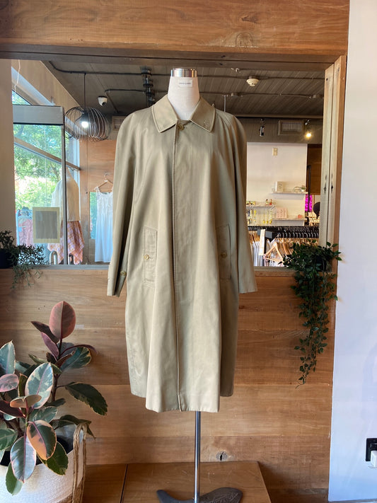 Vintage Burberry Classic Khaki Trench Coat