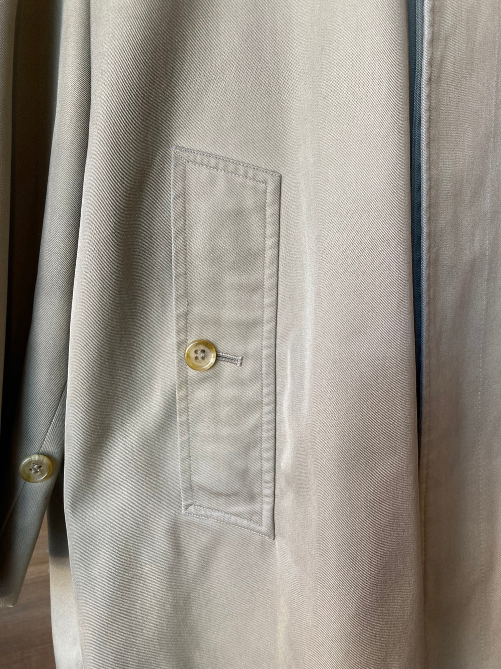 Vintage Burberry Classic Khaki Trench Coat