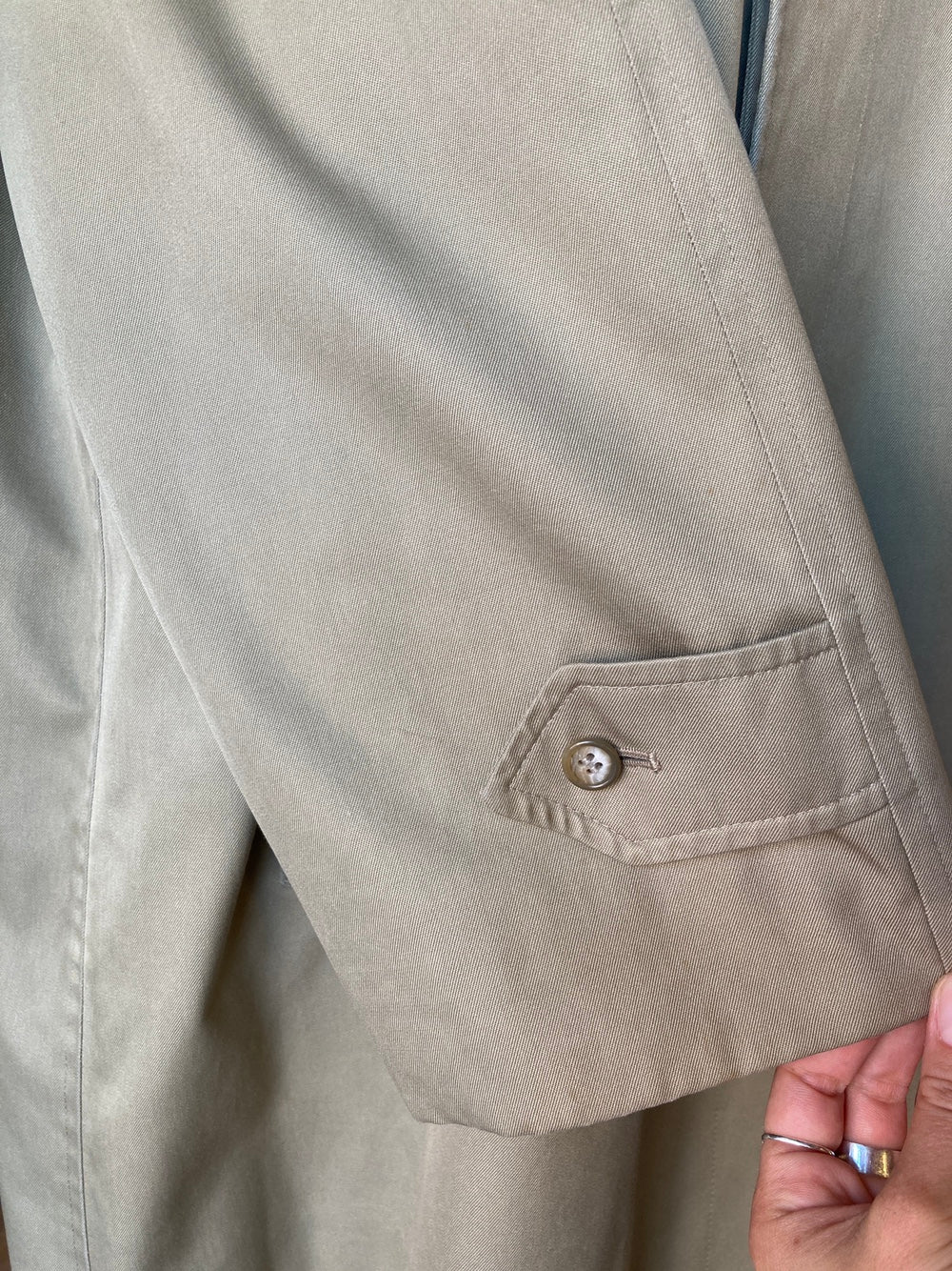 Vintage Burberry Classic Khaki Trench Coat