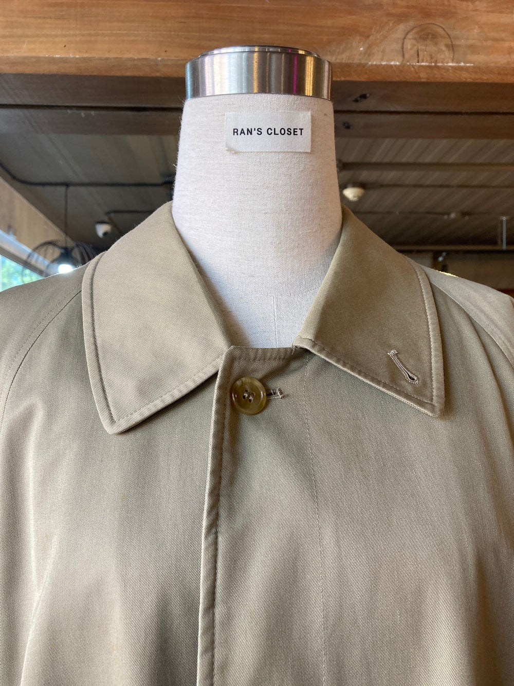Vintage Burberry Classic Khaki Trench Coat