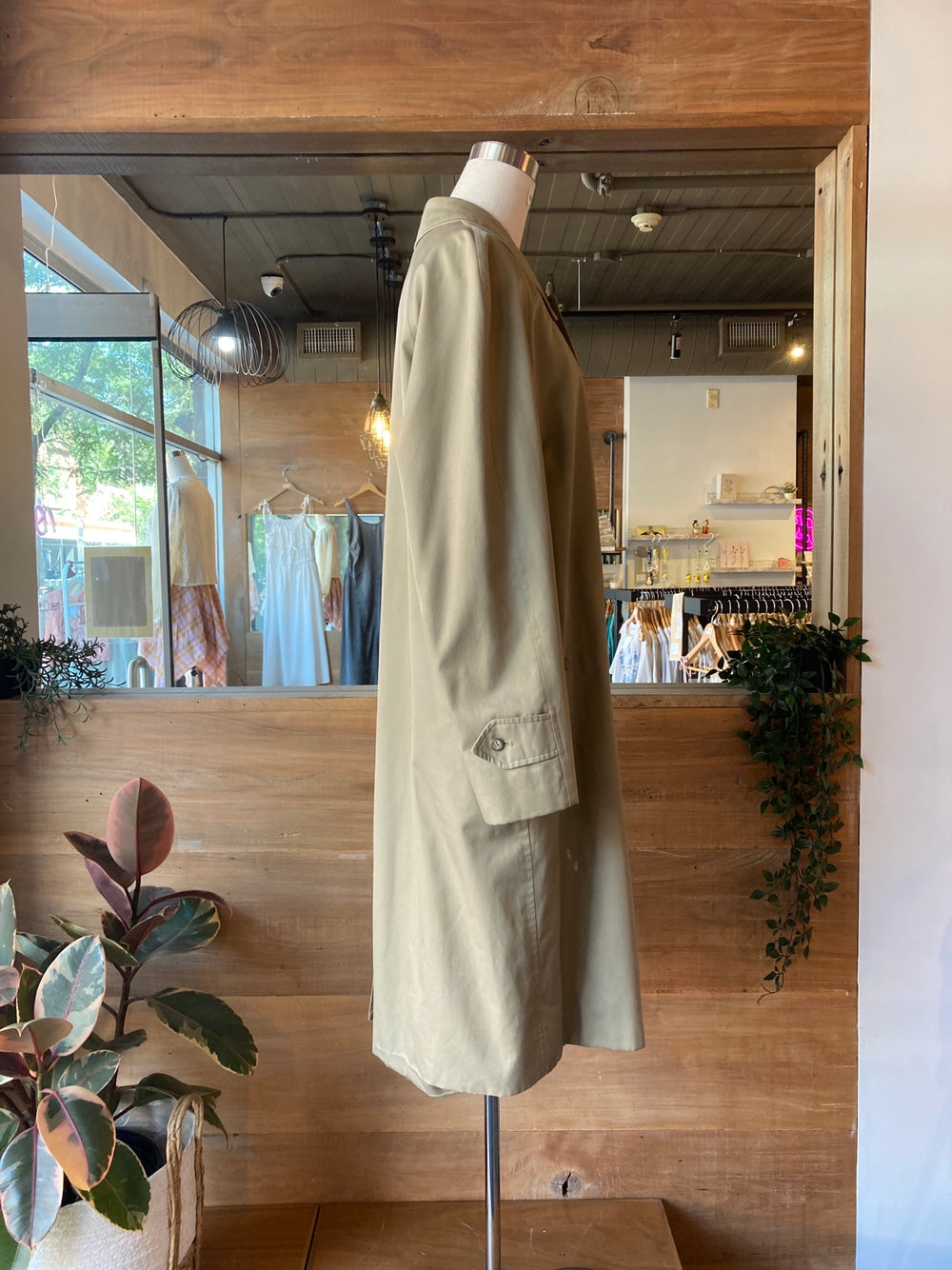 Vintage Burberry Classic Khaki Trench Coat